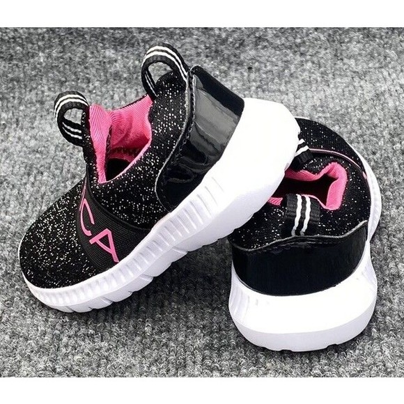 Nautica Kids Girls Toddler 5C Athletic Sneaker Canvey Sparklet Shoe Slip On - Picture 5 of 12